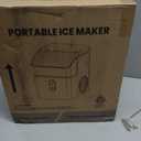 Crzoe Nugget Ice Maker Countertop, 35lbs/Day, Portable Pebble Ice Machine