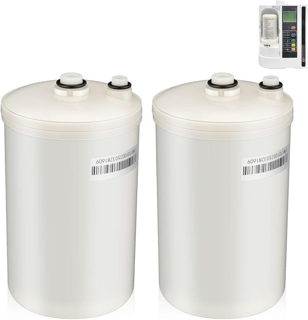 Qualirey 2 Pack Premium Filter Replacement Compatible with HG-N Type Water Ionizer, Compatible with Enagic Kangen LeveLuk SD501, JrIV, KANGEN 8(Not Original Type Before 2010)