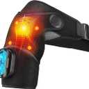 Cordless Shoulder Heating Pad with Massage, Heated Shoulder Wrap, Detachable Magnetic Controller Heated Shoulder Brace for Pain Relief with 5 Heats and Vibration Modes (Black)