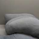 Pharmedoc Pregnancy Pillows, U-Shape Full Body Pillow -Removable Cover Jumbo Size - Gray - Pregnancy Pillows for Sleeping - Body Pillows for Adults, Maternity Pillow and Pregnancy Must Haves, Gray Blue 