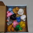 12PCS Rubber Ducks - Assorted Rubber Ducks with Black Cat,Highland Cow,Sheep Bath Toys,Toddler No Hole Ducks for Jeeps,Baby Bath Toys, Animal Bath Duckies for Baby Shower Pool Party Favors