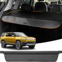 Retractable Cargo Cover for 2022-2024 Rivian R1S, Rear Trunk Cover Compatible with Rivian R1S 2022 2023 2024 Security Shielding Shade No Gap Car Accessory Black, Carbon Fiber