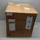 Kante 15.3" Dia Round Concrete Planter, Outdoor Indoor Large Plant Pots Containers with Drainage Hole and Rubber Plug for Home Garden Patio, Buff Concrete