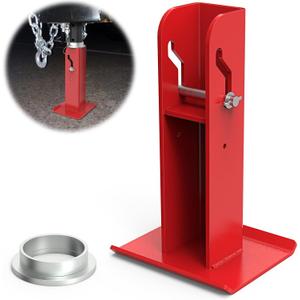 6'' Trailer Tongue Automatic Fold-Up Jack Foot Plate for 2-1/4" Jacks 2 Inch Inner Jack Tube for ATV/Snowmobile VNose Trailer