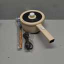 Dezin Electric Cooker, 2L Non-Stick Saut Pan, Rapid Noodles Cooker, Mini Pot for Steak, Egg, Fried Rice, Ramen, Oatmeal, Soup with Power Adjustment, College Dorm Room Essential (Round - B(Beige/without Steamer))