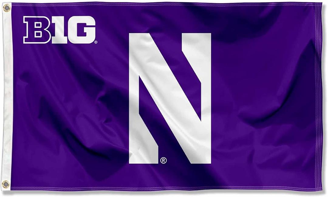 College Flags & Banners Co. Northwestern Wildcats Big 10 Flag