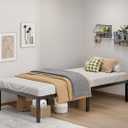 LUMUNANCE Metal Bed Frame Twin Size - 14 Inch Heavy-Duty Twin Platform Bed Frame No Box Spring Needed, Easy Assembly, Noise-Free, Sturdy Mattress Foundation, Underbed Storage Space