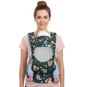 YooxArmor Baby Carrier, Ergonomic, Cozy, Breathable & Lightweight Infant Carriers for 7-66lbs with Lumbar Support, Easy to Wear Hands Free Embrace Toddlers Carrier for 3-36 Months, Animals