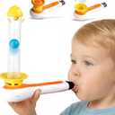 TOP BRIGHT 3in1 Sensory Toys for Toddlers Autism, Montessori Toddler Toys for 3 4 5 Year Old with Whistle, Ball Blowing, Floating Blow Pipe Balls Birthday Gift