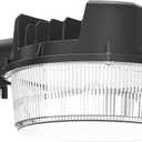 CINOTON LED Barn Light, Dusk to Dawn Outdoor Lighting, 42W 4950LM 5000K Daylight, Exterior Security Flood Light with Photocell, UL Listed, IP65 Waterproof Outside Area Fixture for Street, Black 1 Pack
