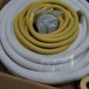 33FT Mini Split Line Set 1/4*3/8 OD HVAC Copper Tube Pipe Extension,3/8 Thickened PE Insulation Coil Air Conditioner Twin Copper Line Heating Equipment Hose with Flared Nuts (33FT (1/4+3/8) with wire)