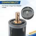 3 x YWOOW 072427 Diverter Shaft Replacement for Pentair Ortega Valve Cover Compatible with Pool and Spa Valve