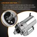 Starter Motor Compatible with Delco, Generac 0D9708, 0E3342 GTV990, Cub Cadet M72-GN Tank Generac, Electrical Starter Motor, Replace 10455515, 0C3017