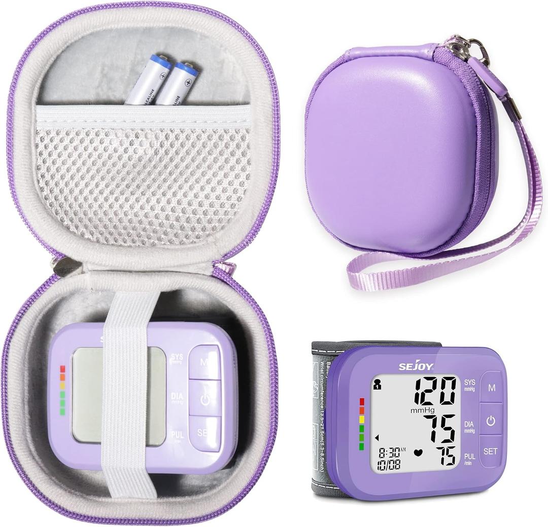 CaseSack Case for Sejoy Blood Pressure Cuff Arm Automatic, Blood Pressure Machine Monitors (Purple)