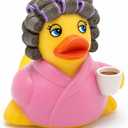 3" Coffee Lover Rubber Duck [Floats Upright] Funny Coffee Gift for Women & Men | Sealed No Hole | Jeep Ducks, Desk Decor, Baby Safe Bathub Bath Toy | Lead-Free Vinyl Rubber Ducky