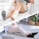 Muezna 6 Pairs Pilates Grip Socks for Women, Non Slip Yoga Socks with Grips, Grippy Socks for Barre, and Hospital (Medium, 6 Pairs-black/Beige/Pink/Green/Purple/Grey)