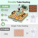 Slendor Heat Press 15x15 Inch 5 in 1 Heat Press Machine 360-Degree Swing Away Digital T Shirt Pressing Machine Multifunction Heat Transfer Sublimation Combo for T Shirts Mugs Hat Plate Cap,Green
