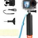 BO&DQQ Underwater Waterproof Case Compatible with DJI Osmo Action 5 Pro/Action 4/Action 3, 164FT/50M Dive Diving Housing Cover Shell with Camera Handle Mount Accessories Kit