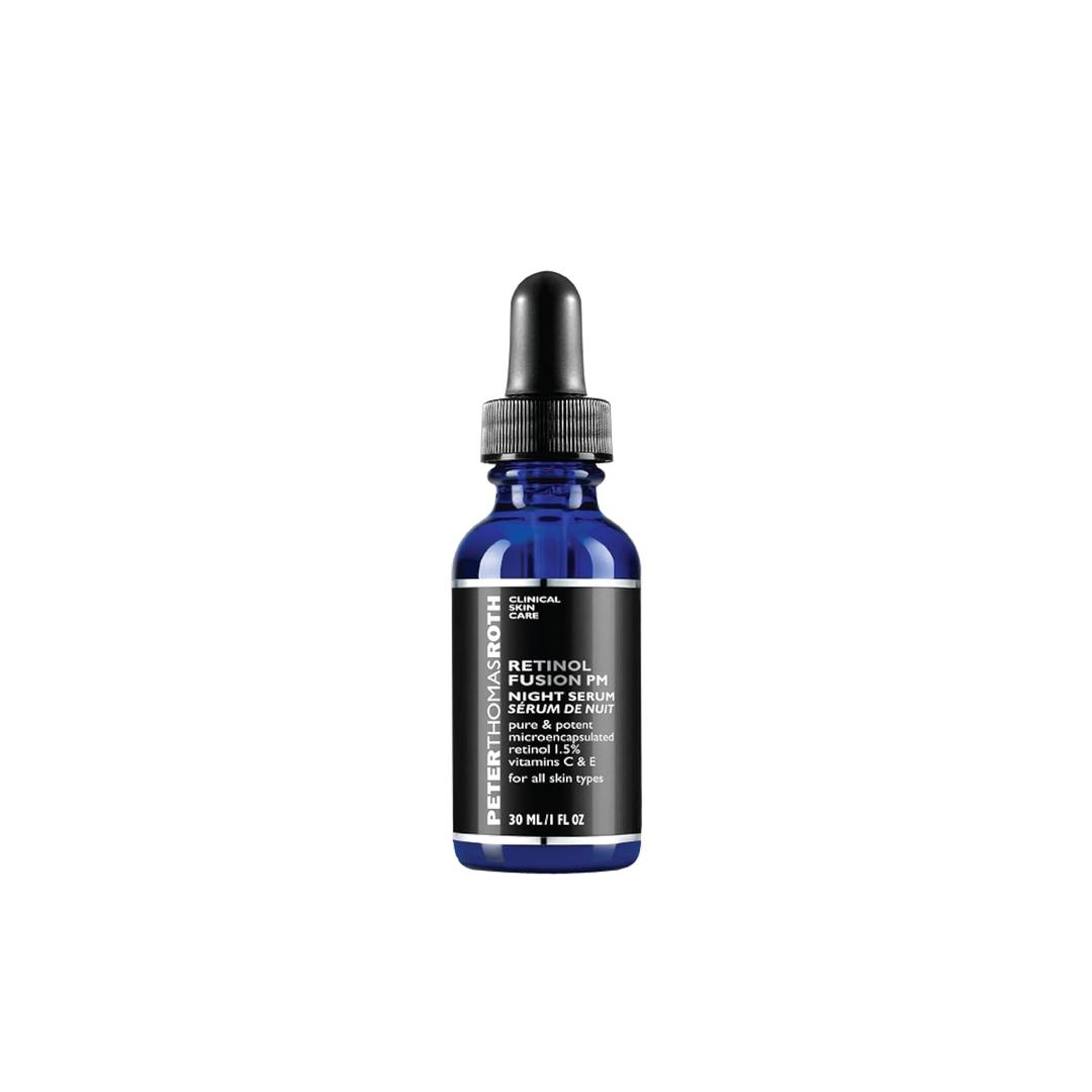 Peter Thomas Roth | Retinol Fusion PM Night Serum | Hydrating Retinol Facial Serum, 1.5% Microencapsulated Retinol for Fine Lines, Wrinkles, Uneven Skin Tone, Texture and Radiance