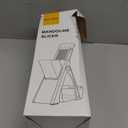 ONCE FOR ALL Safe Mandoline Slicer For Kitchen, Bigger Size, Adjustable Vegetable Chopper Food Slicer Potato French Fry Cutter with Peeler, Detachable, Kitchen Chopping Artifact (Black)