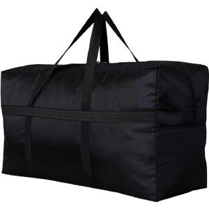 Extra Large Storage Duffle Bag for Travel, Black Oversized Giant Big Traveling Duffle Bag (Medium-31.5"(L) X 11.8"(W) X 16.5"(H))