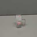 13Oz Square Glass Cups with Lids and StrawsHeat Resistant Glass Tumbler with Handle Bow Knot Transparent Drinking Glasses for Water,Juice,Iced Coffee,Milk,Tea (pink)