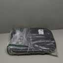 LONBET Laundry Basket with Lid, Made from Breathable Fabric | Aesthetic Clothes Hampers for Laundry with Side Handles & Sturdy Bamboo Frame (26 Gallons - Single, Black)