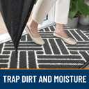OLANLY Indoor Door Mat, 36x24 Inch, Dirt Resistant and Absorbent, Non-Slip Rubber Backing Floor Mats, Easy Clean Low-Profile Doormat for Entryway, Front Door, and Inside Entrance, Charcoal