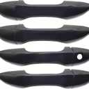 Set of 4 Exterior Door Handles for Toyota Corolla 2014-2019, Front and Rear Left Driver & Right Passenger Side Replaces 6921102230C0, 6921202080C0 - Without Smart Key