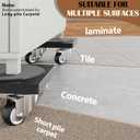 ONEON Furniture Mover with Wheels, 360 Rotation Wheels Furniture Dolly for Moving Heavy Furniture, Appliances, 500 LB Max Load Capacity with Auxiliary Lifter - Standard Dolly