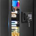 3.3 Cuft Large Fireproof Safe for Home, Home Safety Box Fireproof Waterproof with Electronic Keypad and Spare Keys, Anti-theft Digital Security Safe for Money Firearm Medicine Valuables