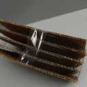 Black Plates Set, Ceramic Dinner Plates, 8 Inch Japanese Ceramic Plates Set of 4