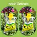 8 Pack Outdoor Hanging Fly Traps, Disposable Flies Killer Trap Bag Catcher with Natural Attractant Bait Bug Catcher and Flying Insect Trap for Outdoor Family Farm Park Orchard Garden