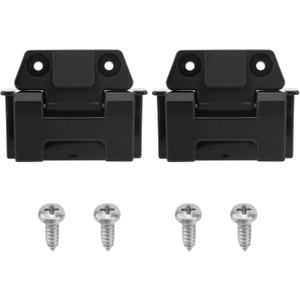 Tinoaly 2pcs Igloo Cooler Hinges, Black Plastic Hinges Replacement with 4 Silver Iron Screws Cooler Latch Replacement Parts Compatible with Qt BMX