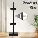 18 Steel Adjustable Tabletop Easel Stand,Picture Frame Stand for Display,Decorative Stands for Photos,Plates,Painting,Artwork,Poster,Books (Black, 18 in)