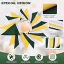Yellow Green White Pennant Banner Triangle Flag Bunting Garland for Wedding Birthday Baby Shower Graduation Golf Party Decoration