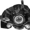 517161G100 Front Right Steering Knuckle Fit for Kia Rio 2006-2009,Rio5 2006-2009 Right/Passenger Side Wheel Hub Bearing Steering Knuckle with Hyundai Accent 2006-2011