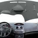 Dash Cover Mat Custom Fit for Mitsubishi Eclipse/Eclipse Spyder Without Climate Sensor, Dashboard Cover Pad Carpet Protector F113(Darkgray) (06-12 DarkGray)