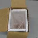 IEEK 9 Inch Acrylic Floating Shelves Set of 4,Small Wall Display Shelf for Bluetooth Speakers/Security Cameras/Nintendo Switch/Action Figures,Damage-Free Wall Shelves Stick-On Shelf,White (White With Adhesive Tape)