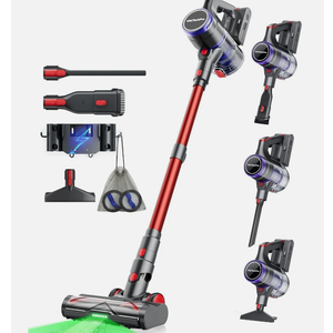 V15 Ultra Cordless Vacuum Cleaner, 48Kpa/550W/70Min Stick Vacuum with 1.5L Dustb