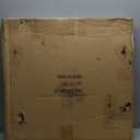 Large Old Town Farmhouse Wall Clock 30 Inches Rustic Antique Wood with Metal Circle and Large Numerals Silent Battery Operated Wall Clock for Office Kitchen Bedroom Living Room (Brown)