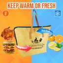 BBQ Blanket for Resting Meat, Reusable BBQ Resting Blanket, Grilling Accessories for Storing Meat, Large Capacity, Foldable Design, Zipper Closure, Heat Preservation(21in Oil Proof Version)