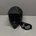 Adult ATV Dirt Bike Helmet with Goggles Gloves & Mask Quick Release Buckle Adjustable Sun Visor Motorcycle Adult Helmet Off-Road Motocross Downhill Moped MX for Unisex-Adult (Large, Matte Black)