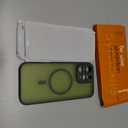 Designed for iPhone 16 Pro Max Case, Compatible with MagSafe, with Privacy Screen Protectors X2, [Camera Protection] [15FT Military Drop Protection] Shockproof Phone Case, 2024, Alpine Green