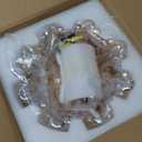 Plug in Pendant Light Fixtures,Hanging Light Fixture Amber Glass Pendant Light 10.6in E26 Pendant Lighting for Kitchen Island, Bedroom, Dining Room, Living Room