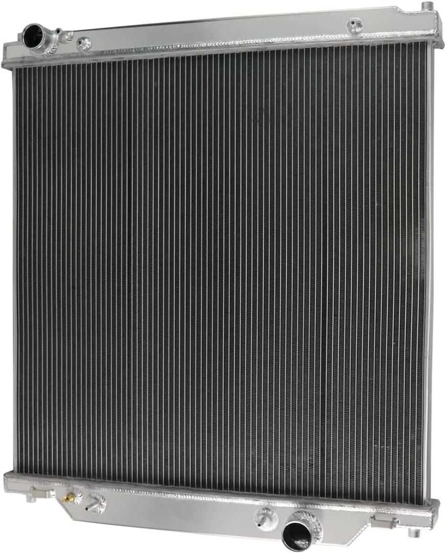 ECMRAD 4 Row Performance Radiator Compatible for 2003-2007 Ford F350 F450 F250 6.0L Super Duty Powerstroke Diesel 2006 2005 2004