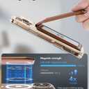 ESR Magnetic Wallet, Compatible with MagSafe Wallet with Adjustable Stand, for iPhone 17e/17/16/15/14/13/12 Series, Not for iPhone 13/12 mini, 3 Card Holder, Vegan Leather, Brown