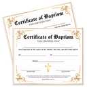 25 Baby Baptism Dedication Certificate with Babies Christening Dedication Certificates for Church Baptism Gifts 8 x 10 Inches - J845