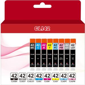 NEXTPAGE Compatible Ink Cartridges Replacement for Canon CLI42 8 Pack for PIXMA PRO-100 Printer, Canon Ink CLI 42 CLI-42 Ink Cartridge Use in Canon pixma pro 100 Printer