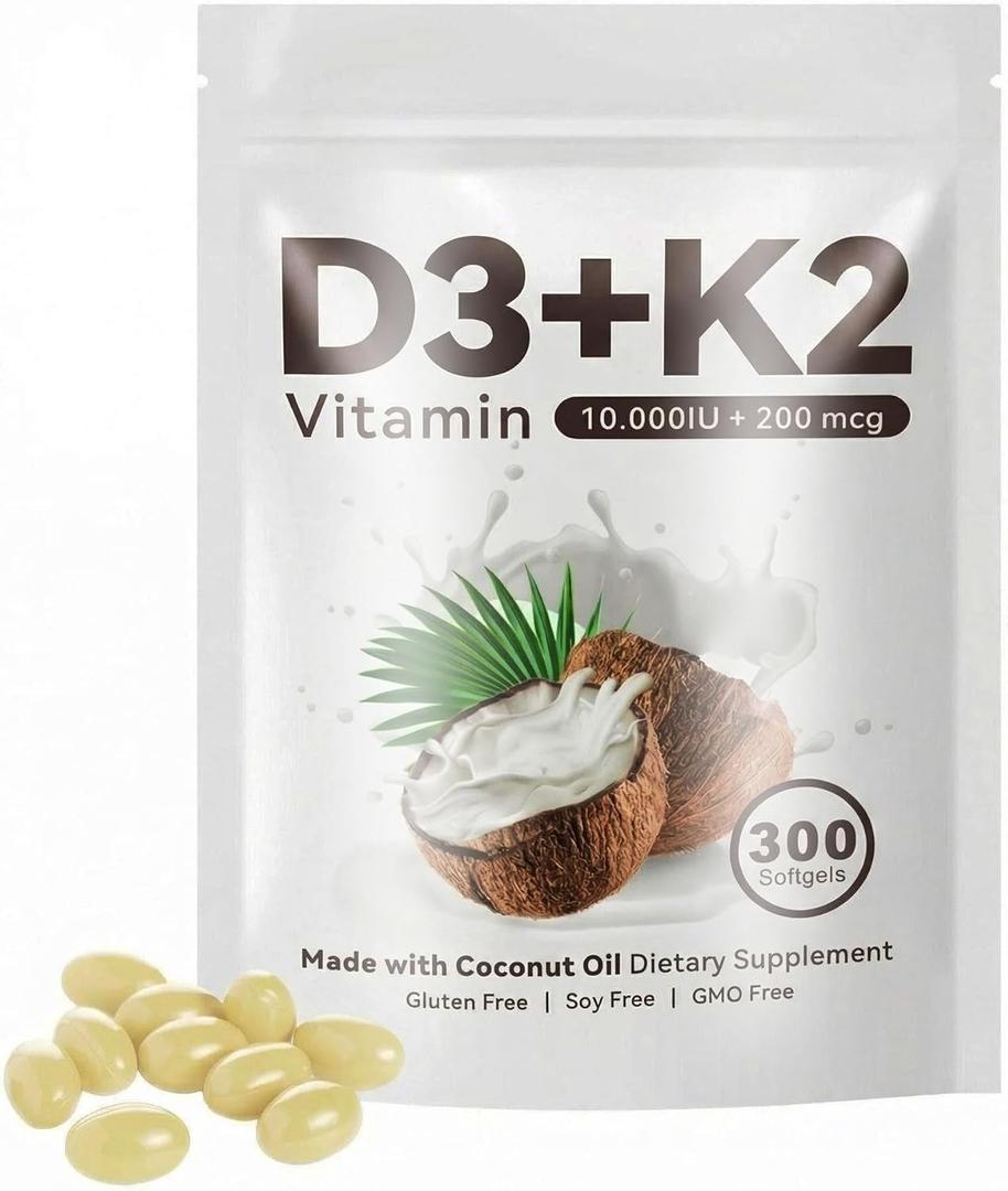 Vitamin D3 + K2 Softgels 10000 IU